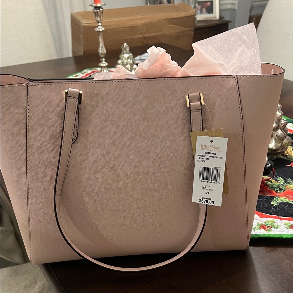 Michael Kors Blush Pink Tote - Picture 2 of 3